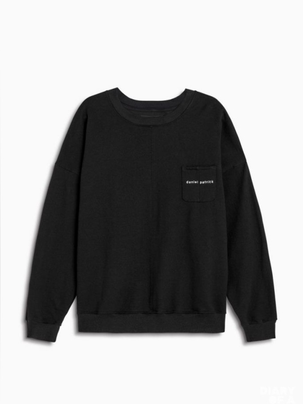 Daniel Patrick Black Mens Sweater Crewneck Pullover‎ Size S